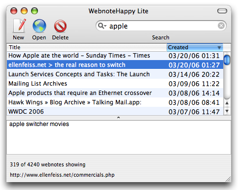 WebnoteHappy Lite screenshot